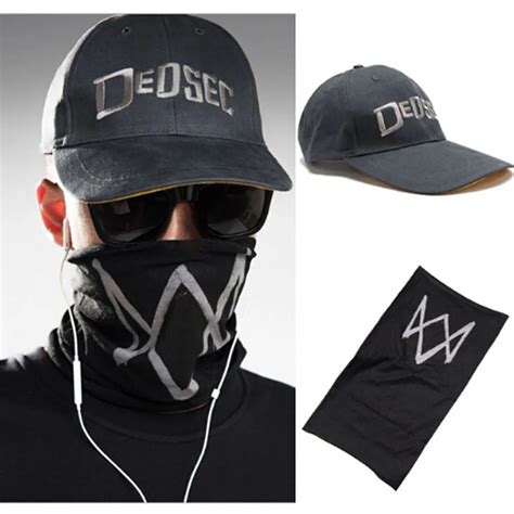 Black Face Mask Game Watch Dogs 2 Wd2 Marcus Holloway Cosplay Dedsec
