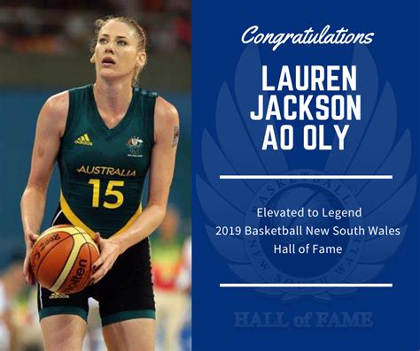 Lauren Jackson Ao Oly Legend 2019 Hall Of Fame Basketball Nsw