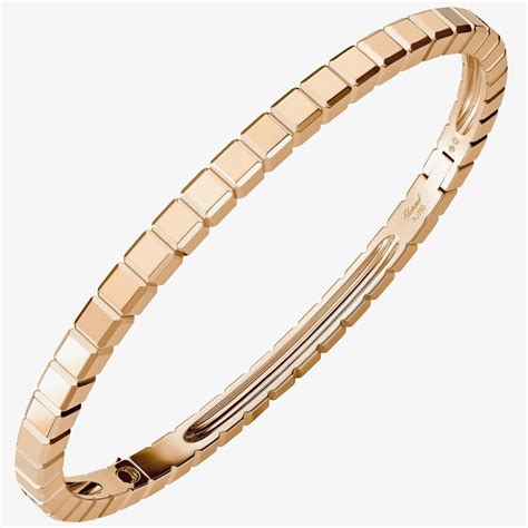 Chopard M Ice Cube Pure Ct Rose Gold Bangle Thbaker Co Uk