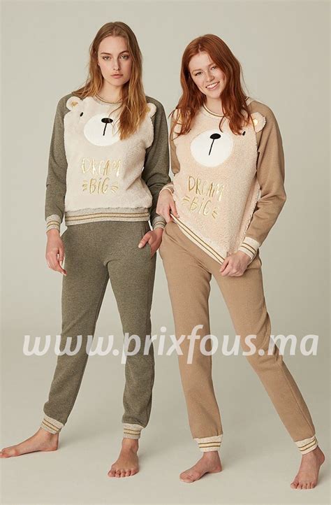 Pyjama De Luxe Pour Femmes Automnehiver Collection 3552 Prix Fous