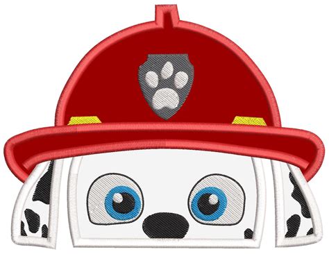 Sewing And Needlecraft Instant Download Chase Paw Patrol Head Applique 02