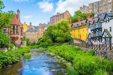 Het Pittoreske Dean Village In Edinburgh