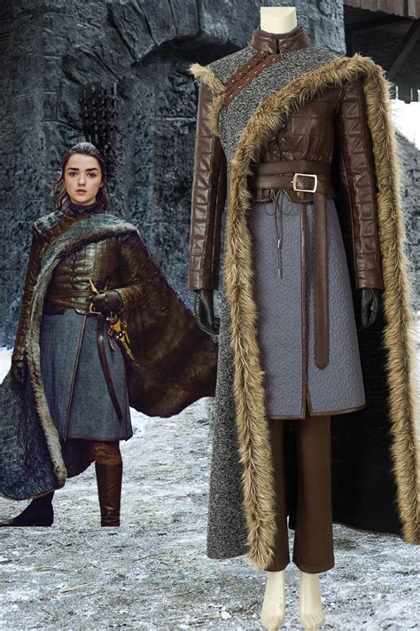 Game Of Thrones Season 8 Arya Stark Cosplay Costume Arya Stark