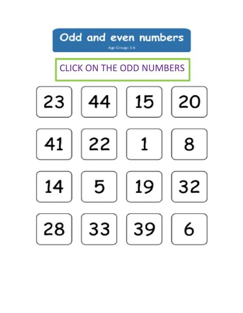Odd And Even Numbers Worksheet For Kids Mocomi Odd And Even Numbers