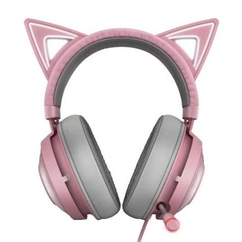 Pewdiepie Cat Ear Headphones Pink Headphones Gaming Headset Cat