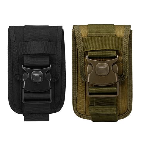 Outdoor Camping Tactical Cell Phone Bag Case Waist Pack Molle Belt Card