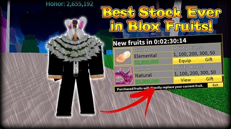 This Is The Best Stock Ever In Blox Fruits Youtube