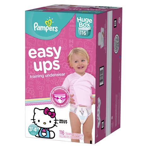 Pampers Easy Ups Training Underwear Girls Size 5 3t 4t 116 Count