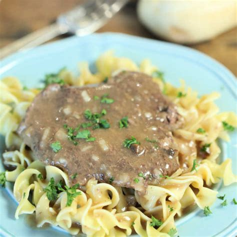 I made mine keto by using homemade cream of mushroom soup! Crock Pot Cube Steak and Gravy - Easy Slow Cooker Meal