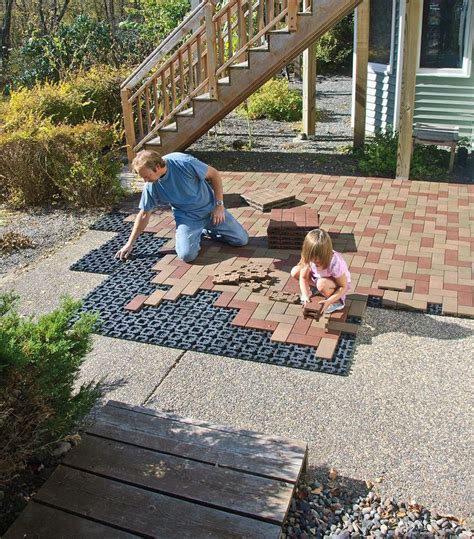 How to do it yourself patio pavers. Resurfacing old patios is a breeze with AZEK Pavers. #DIY #pavers #patio | Diy patio pavers ...