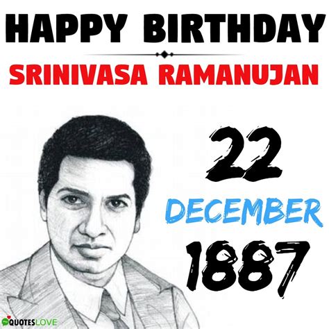 Latest Srinivasa Ramanujan Birthday Image National Mathematics Day