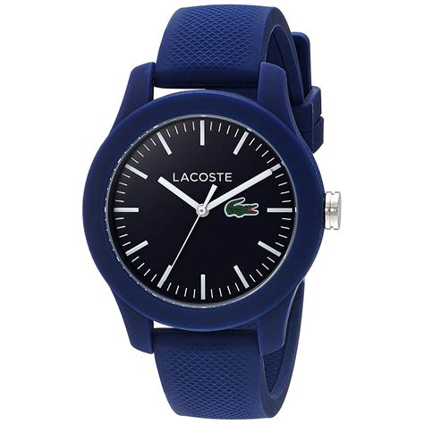 Lacoste Watch With Dark Blue Stainless Steel And Blue Rubber Strap 2000955