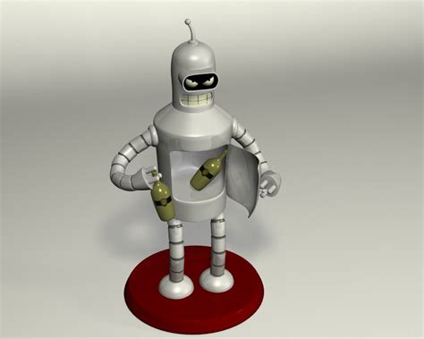 D Bender Futurama Model