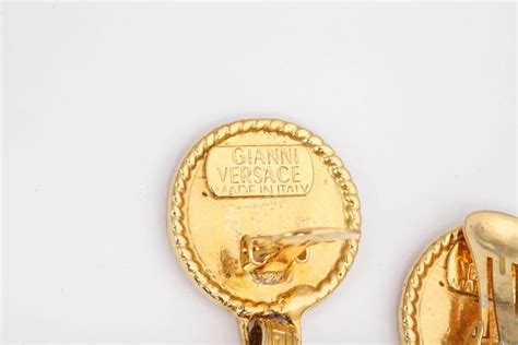 Rare Gianni Versace Large Safety Pin Earrings At 1stdibs Versace