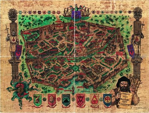 Baldurs Gate City Map Whole By Shade Os On Deviantart Fantasy Map