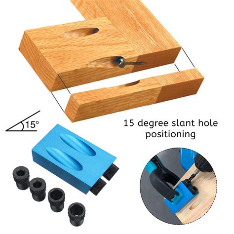 Woodworking 31pcs 15 Degree Oblique Hole Locator Pocket Hole Jig