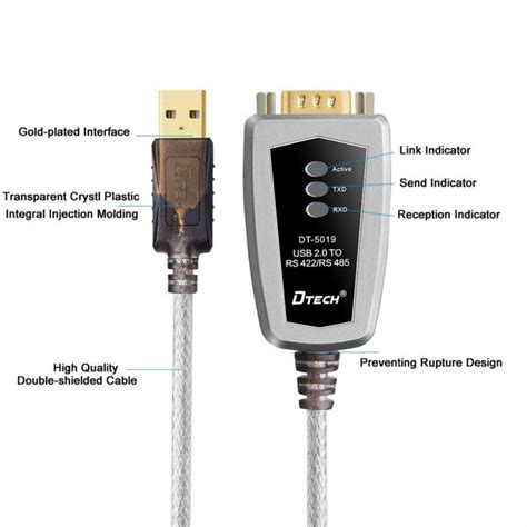 Dtech Usb To Rs Rs Converter Cable
