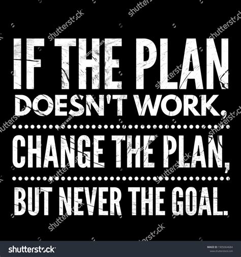 Plan Doesnt Work Change Plan Never Stock Illustration 1905064684