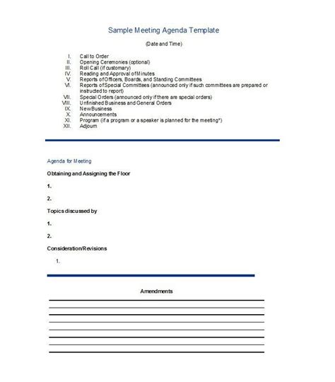 Restaurant Manager Meeting Agenda Template 14 Thoughts You Regarding