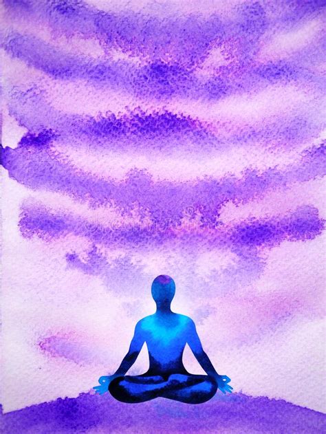 Crown Ckakra Mind Spiritual Meditation Human Yoga Abstract Art