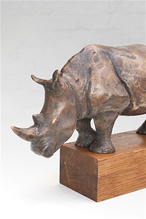 Bronze Statue Of Rhinoceros Limited Edition Original On Behance