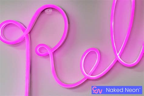 Naked Neon LED Neon Signs On Nearly Invisible Backboards Custom Neon