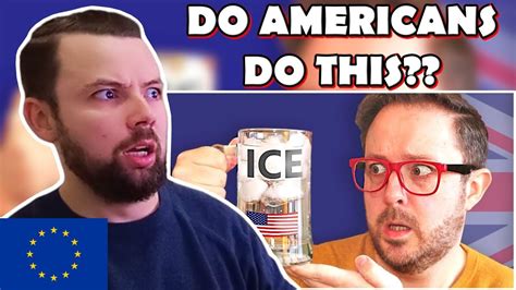 European Reacts 9 Things Americans Do That Brits Dont Youtube
