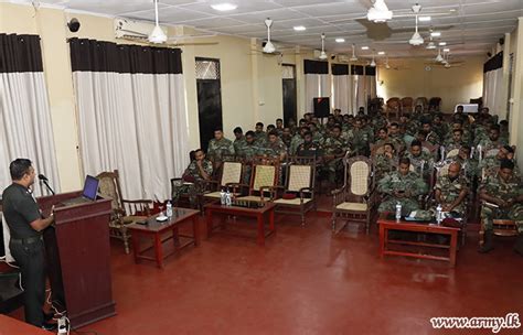 directorate of internal audit continues its lecture sessions sri lanka army
