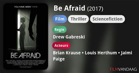 Be Afraid Film 2017 Filmvandaagnl
