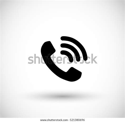 Telephone Ringing Icon Vector Stock Vector Royalty Free 521380696