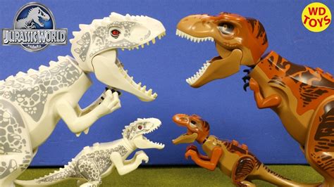 New 10 Jurassic World Lego Dinosaur Toys Knockoff Indominus Rex Vs T Rex Velociraptor