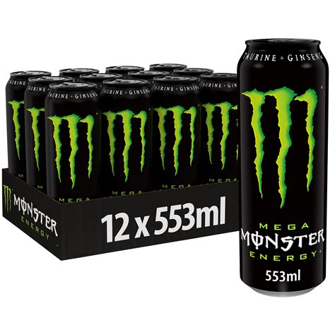 Monster Energy Drink Cans Resealable 553ml £149 12 Pack