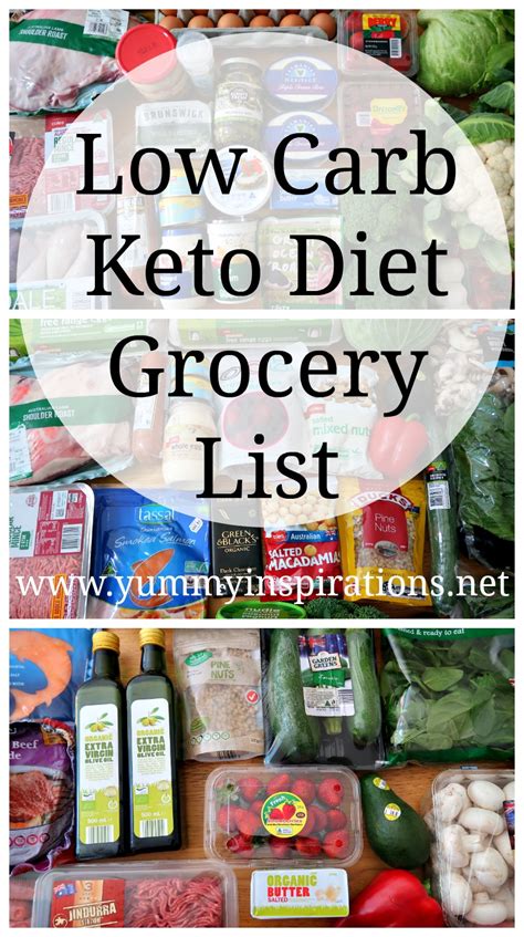 Low Carb Grocery List Ketogenic Diet Friendly Foods Shopping List