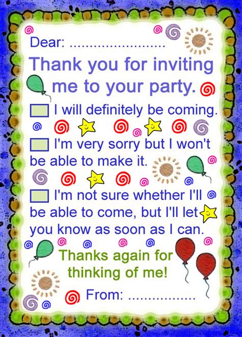 Thank You For Inviting Me To Your Party Rooftop Post Printables