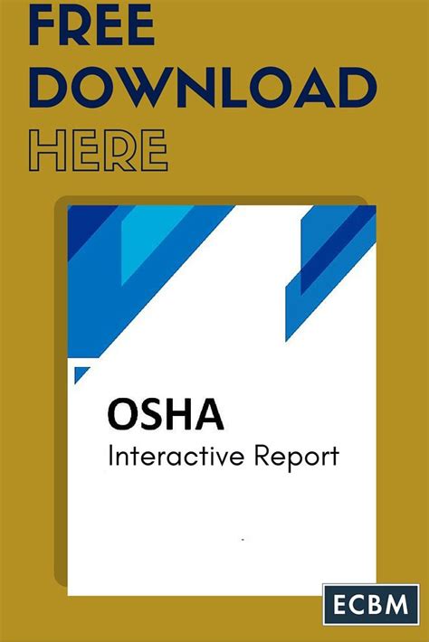 Ecbm is interested in building relationships with clients. FREE OSHA INTERACTIVE REPORT DOWNLOAD! Optimize safety and compliance training efforts with an ...