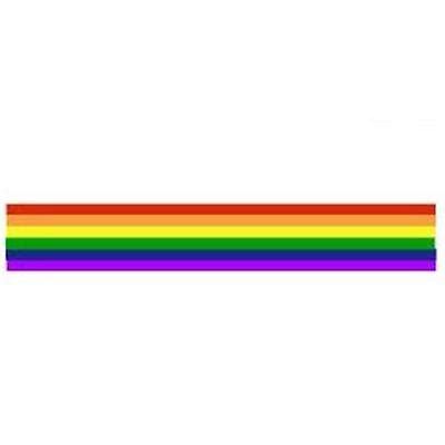 Gay Pride Rainbow Strip Sticker X Inch Lgbtq Ebay