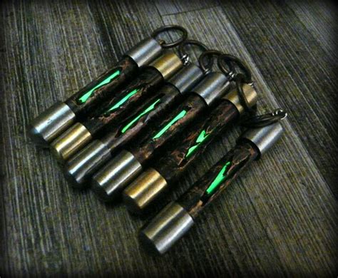 Custom Made Tritium Lantern Keychain Tritium Container By Hknives