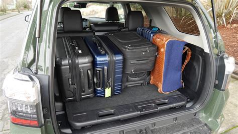 2020 Toyota 4runner How Much Fits In The Cargo Area Autoblog