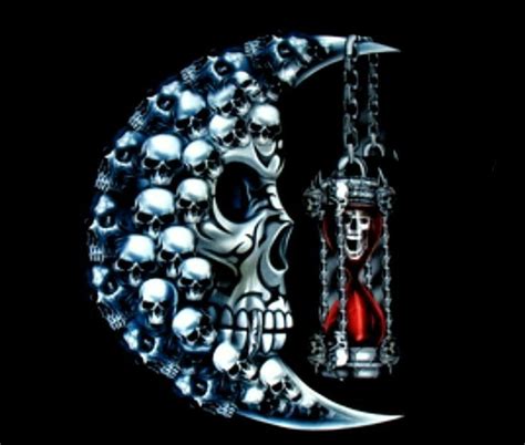 Pin By Fntwistedsweet On Skull Moon Tattoo Designs Skull Art Skull