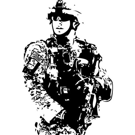 Us Soldier Vector Soldier Drawing Army Drawing Shadow Photos