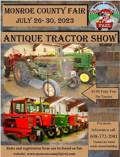 Antique Tractor Show Monroe County Fair