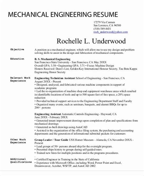 Your voicemail and email address 25 Engineering Resume Template Word in 2020 | Engineering ...