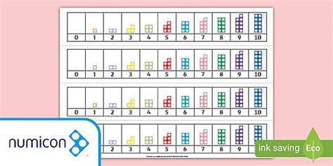 0 To 10 Numicon Shapes Number Track Teacher Made Twinkl
