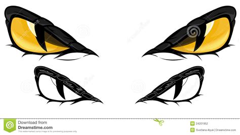 Snake Eyes Vector Stock Vector Illustration Of Scary