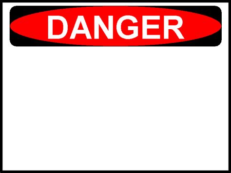 editable warning sign template