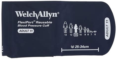 Welch Allyn Reuse 11 2mq Flexiport Reusable Blood Pressure Cuffs With