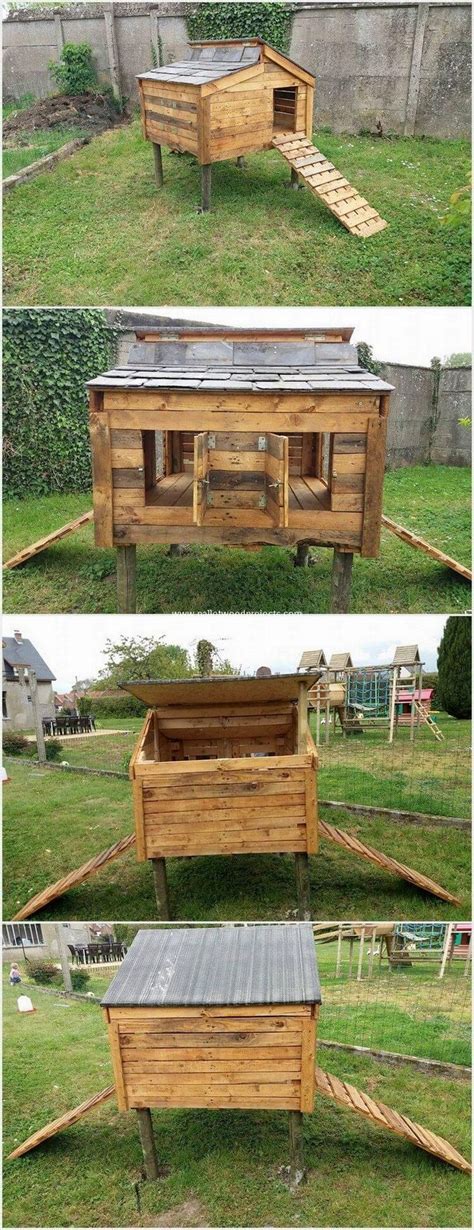 This chicken coop with a large chicken run is built out of 22 standard oak pallets while the chicken run is made of 8′ garden timbers set in concrete. Pallet-Chicken-Coop2.jpg 750×1,948 pixels | Chicken coop pallets, Building a chicken coop, Diy ...