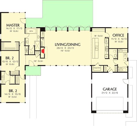 Farmhouse plans are usually two stories, with plenty of space upstairs for bedrooms. Plan 69619AM: 3 Bed Modern House Plan with Open Concept ...