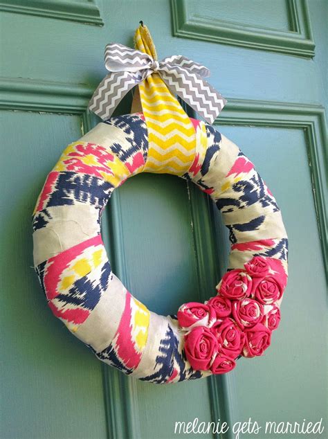 Making It In The Mitten Fabric Covered End Of Summer Wreath