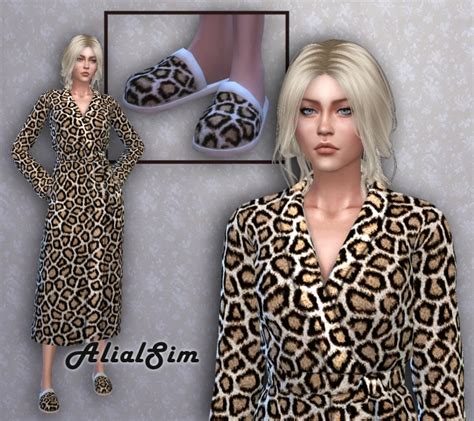 Bathrobe And Slippers At Alial Sim Sims 4 Updates